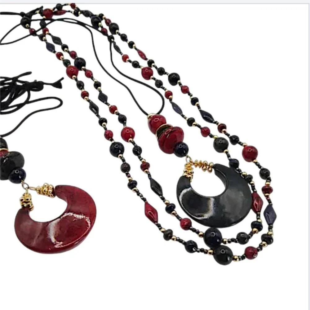 Necklaces  Set of 3  Mix 'n Match  Multicolor  Statement Jewelry